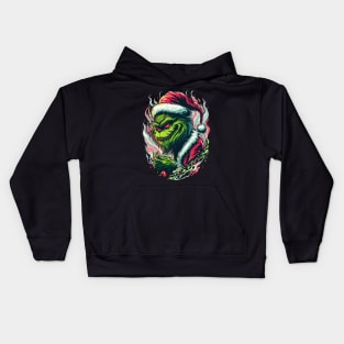 Grinch Christmas 04 Kids Hoodie